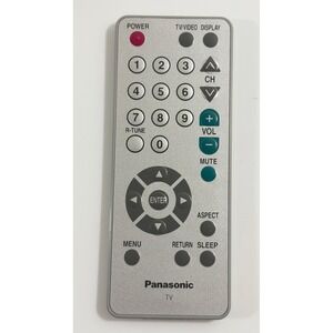 Panasonic TV Remote Control N2QAFC000006 Silver Replacement Controller